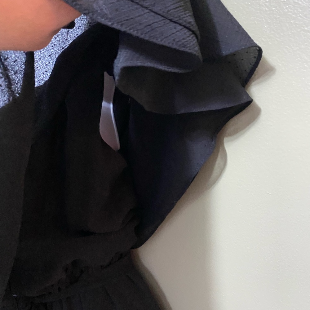 MM Couture One Shoulder Little Black Dress, Size L - Picture 3 of 4